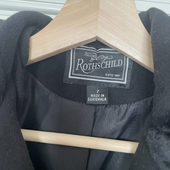 Vintage Rothschild Faux Wool Dress Coat Girls Size 7 - Picture 2 of 8